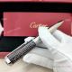 2021 New Replica Cartier Santos Dumont Black Silver Ballpoint (2)_th.jpg